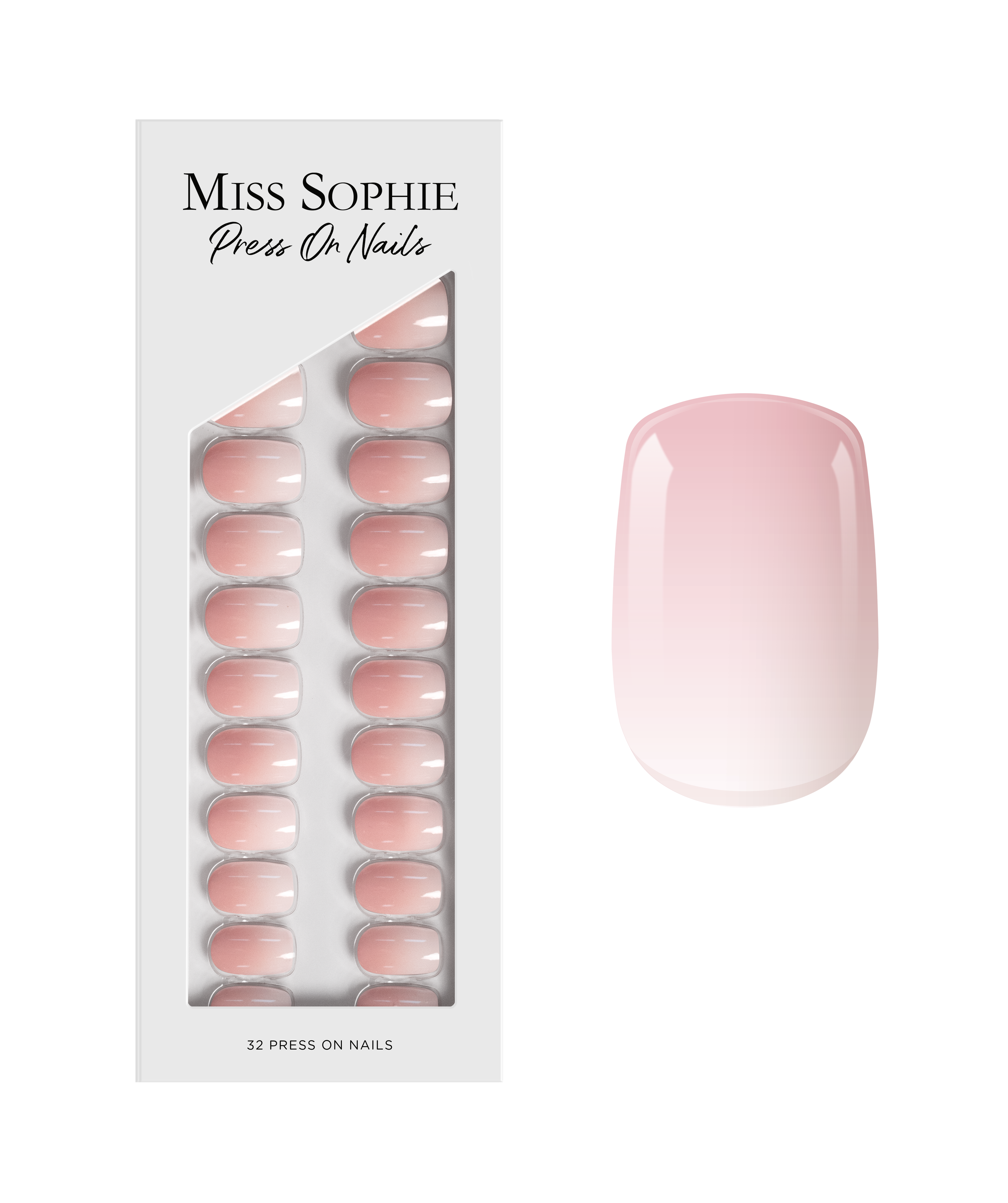 miss-sophie-s-rose-babyboomer-press-on-nails-kurze-quadratische-fertig-n-gel-mit image 1