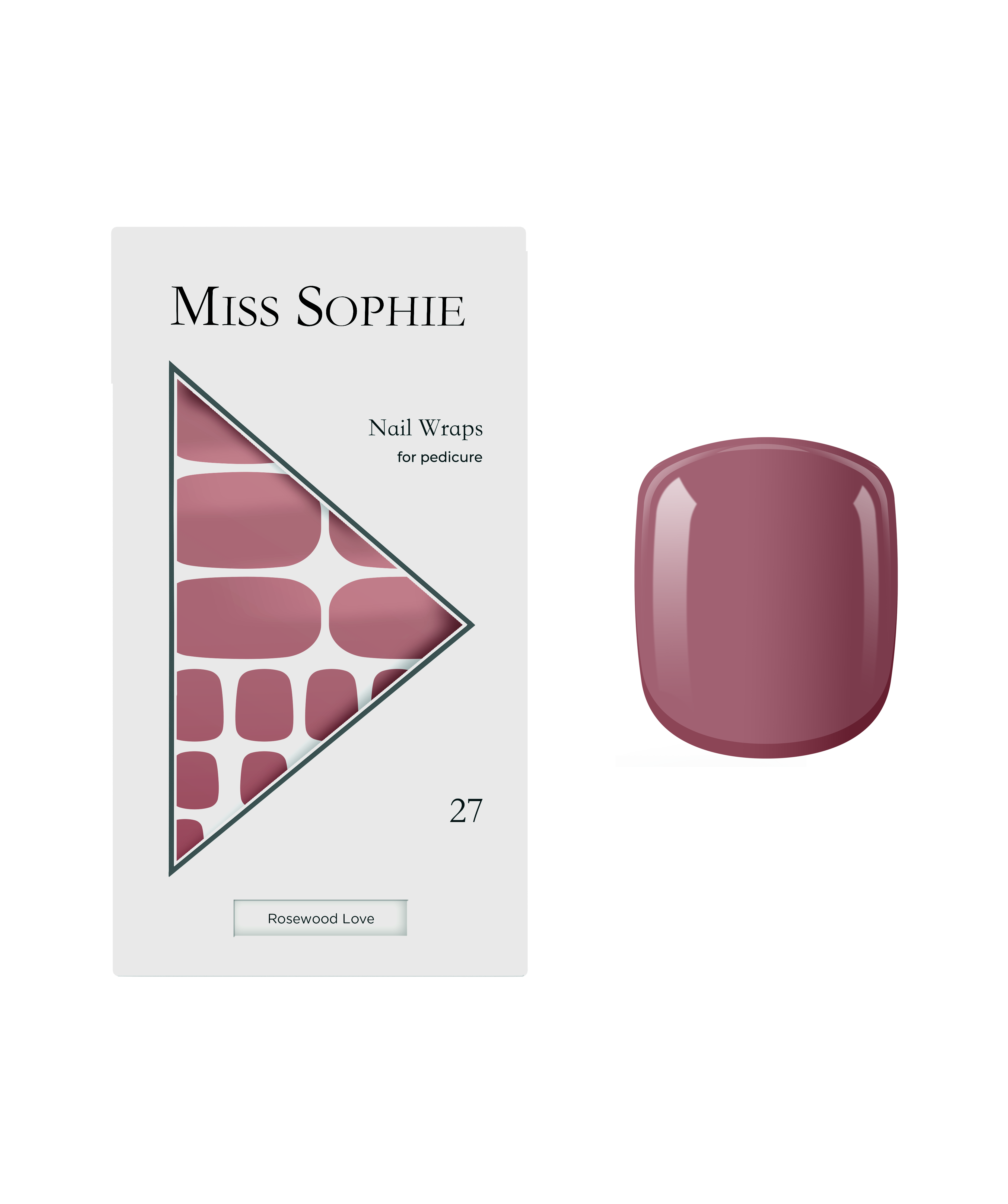 miss-sophie-s-rosewood-love-pedicure-zeitlose-rot-ros-nagelfolien-f-r-die-zehenn image 1