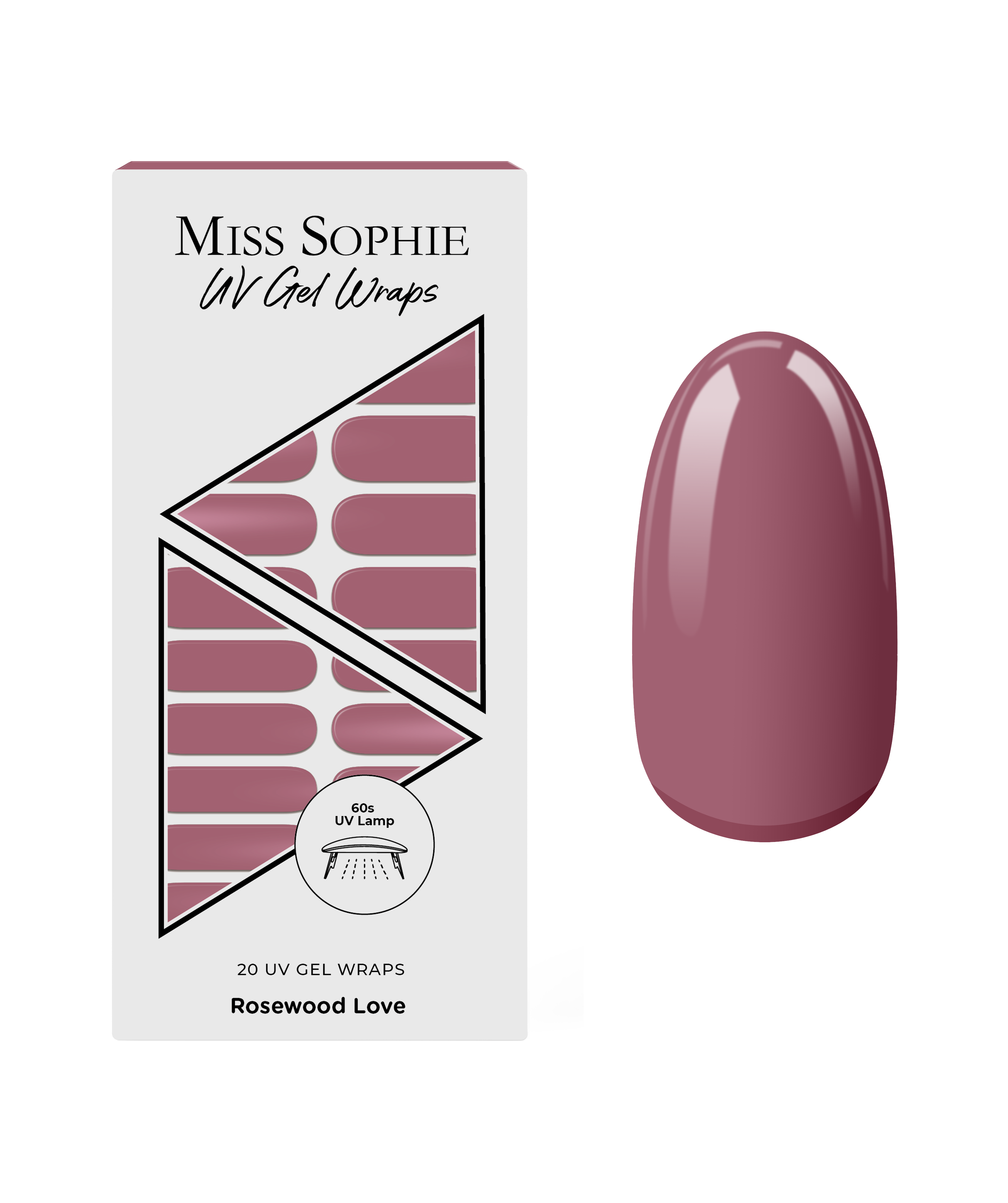 miss-sophie-s-rosewood-love-uv-nagelfolien-klassisches-ros-uv-gel-wraps-in-einfa image 1