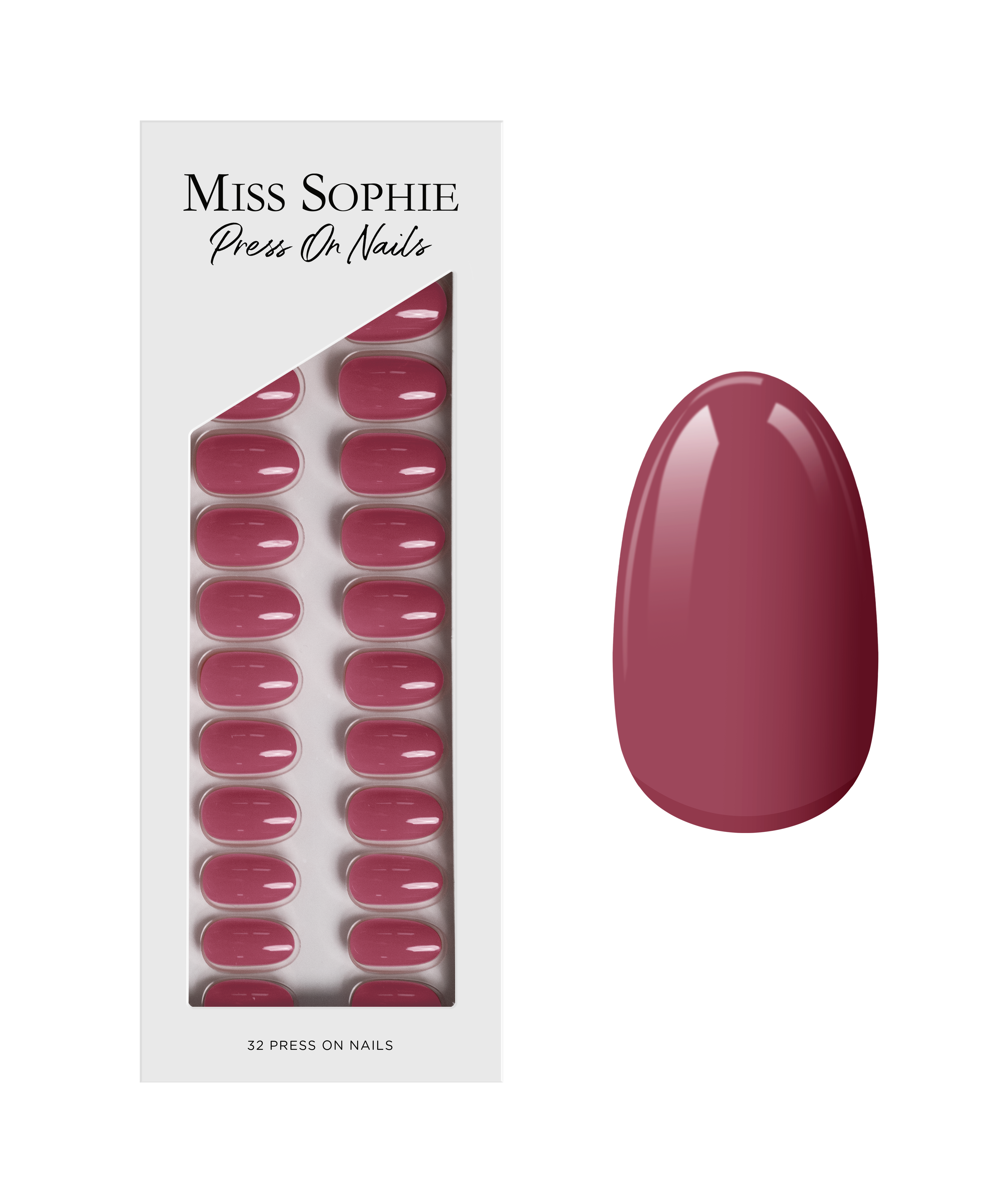 miss-sophie-s-rosewood-love-press-on-nails-short-round-k-nstliche-fingern-gel-in image 1