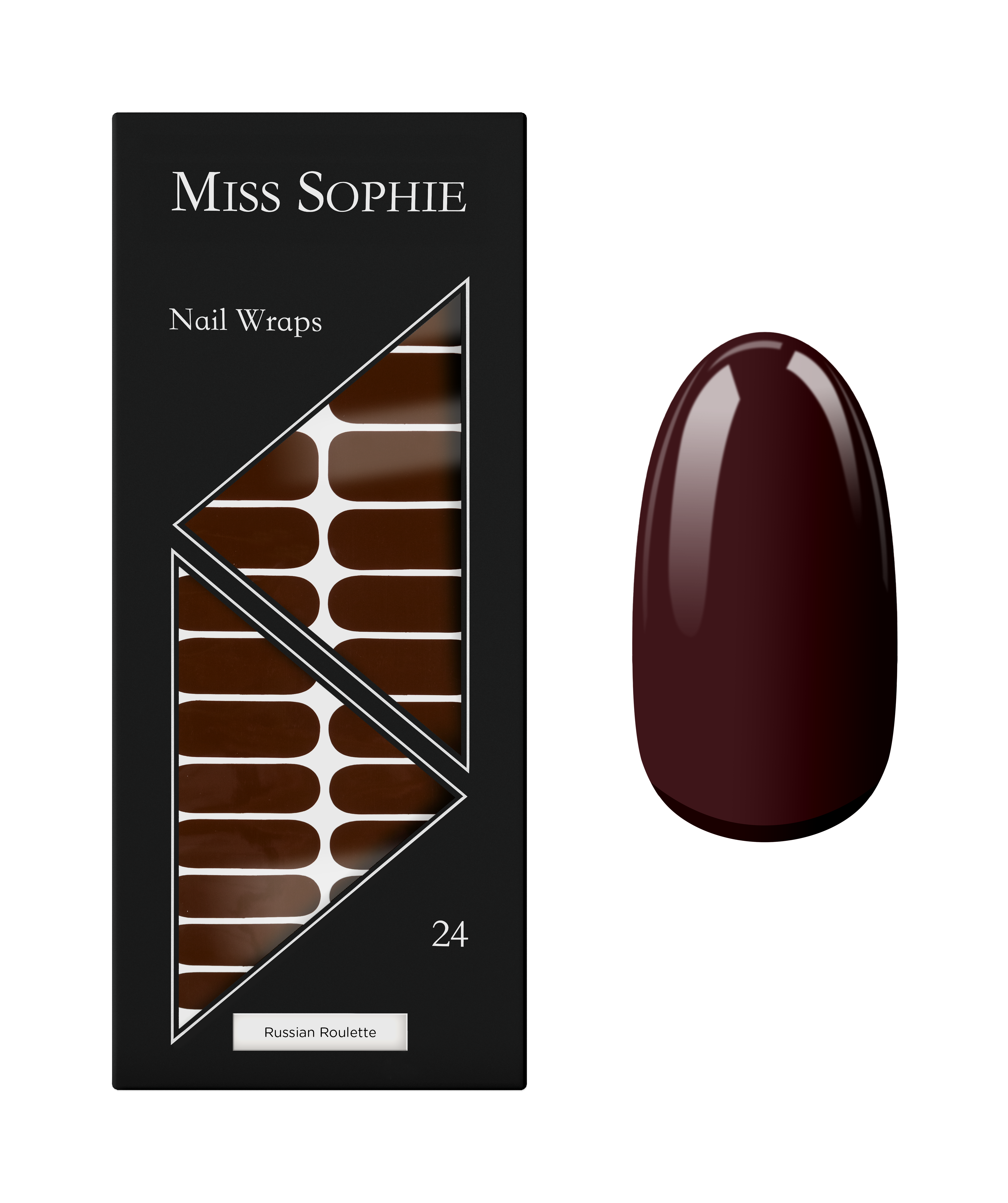 miss-sophie-s-russian-roulette-nagelfolien-dunkelrot-hochgl-nzend image 1