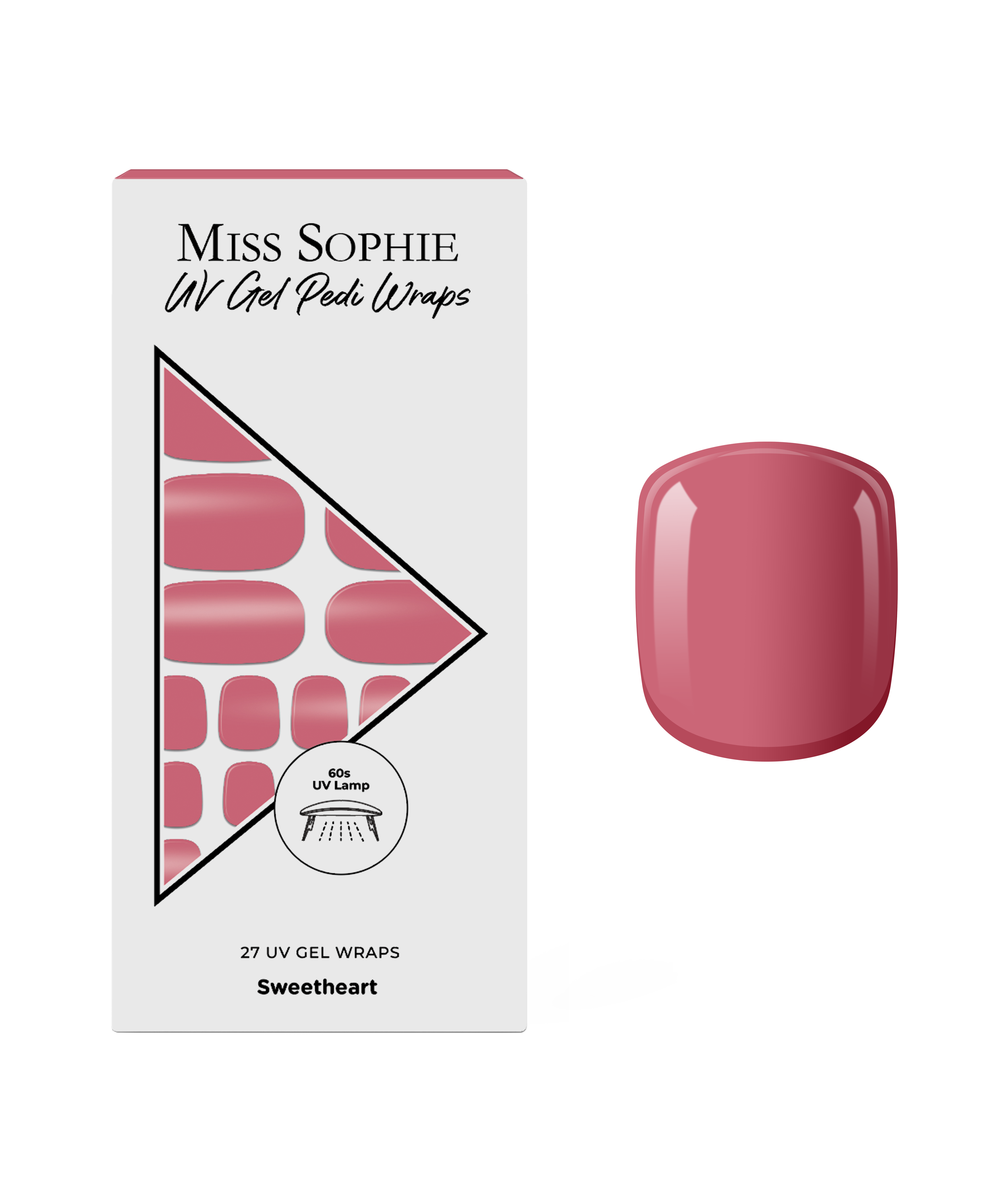 miss-sophie-s-sweetheart-uv-pedicure-warme-ros-uv-gel-nail-wraps-f-r-die-zehenn- image 1