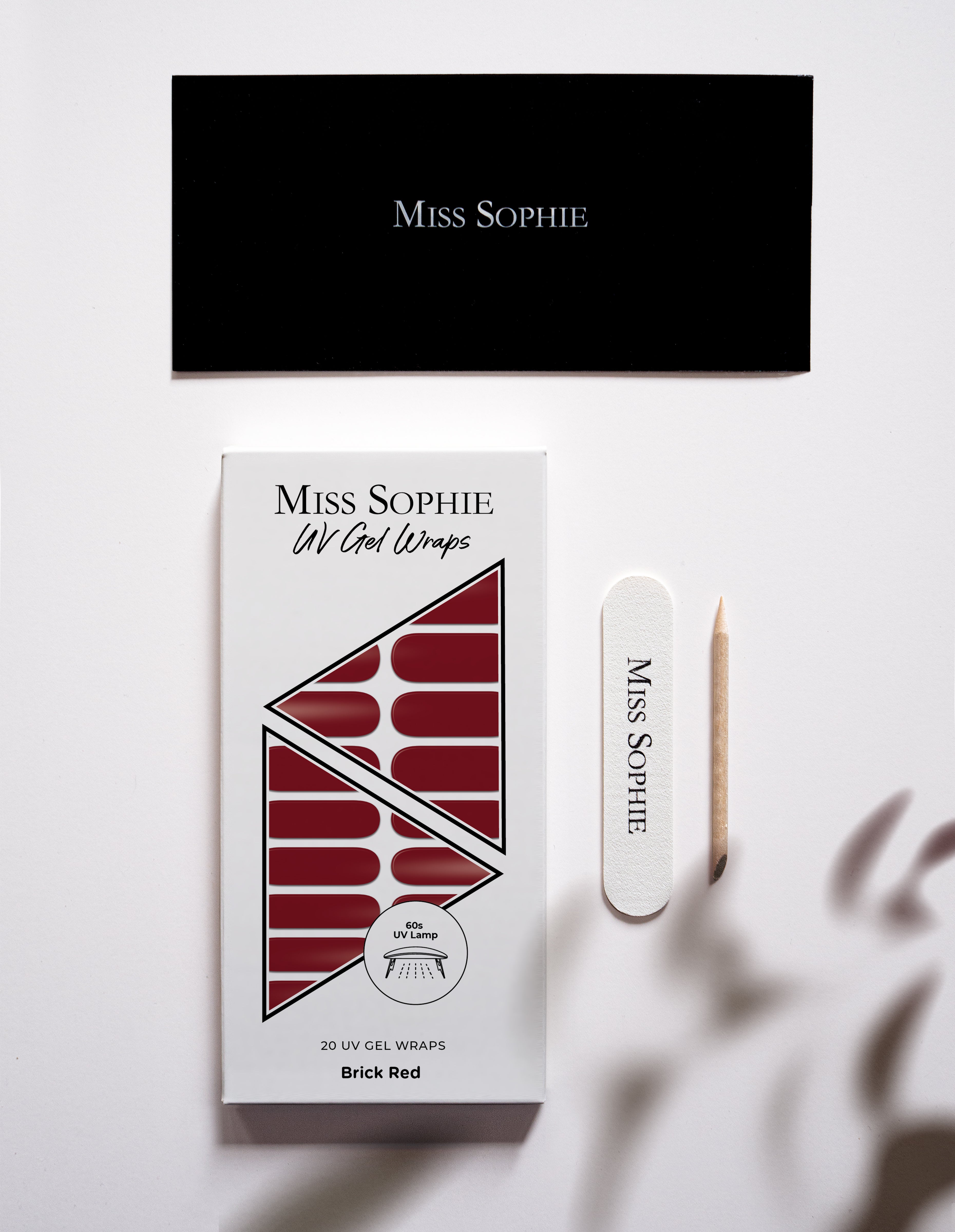 miss-sophie-s-brick-red-uv-gel-nagel-wraps-sattes-ziegelrot-einfarbige-klassisch image 4