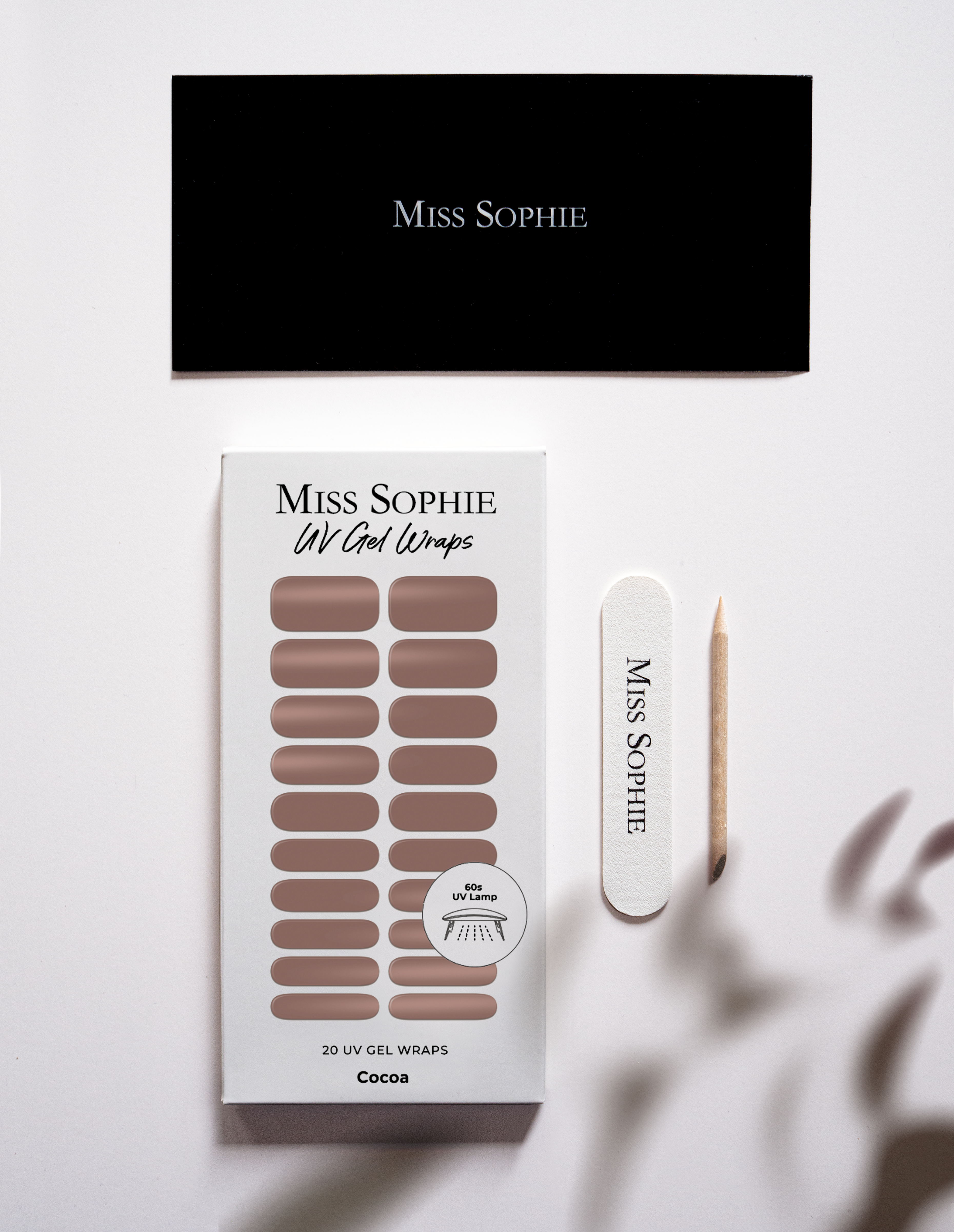 miss-sophie-s-cocoa-uv-nagelsticks-dunkles-schokoladenbraun-uv-gel-wraps image 5