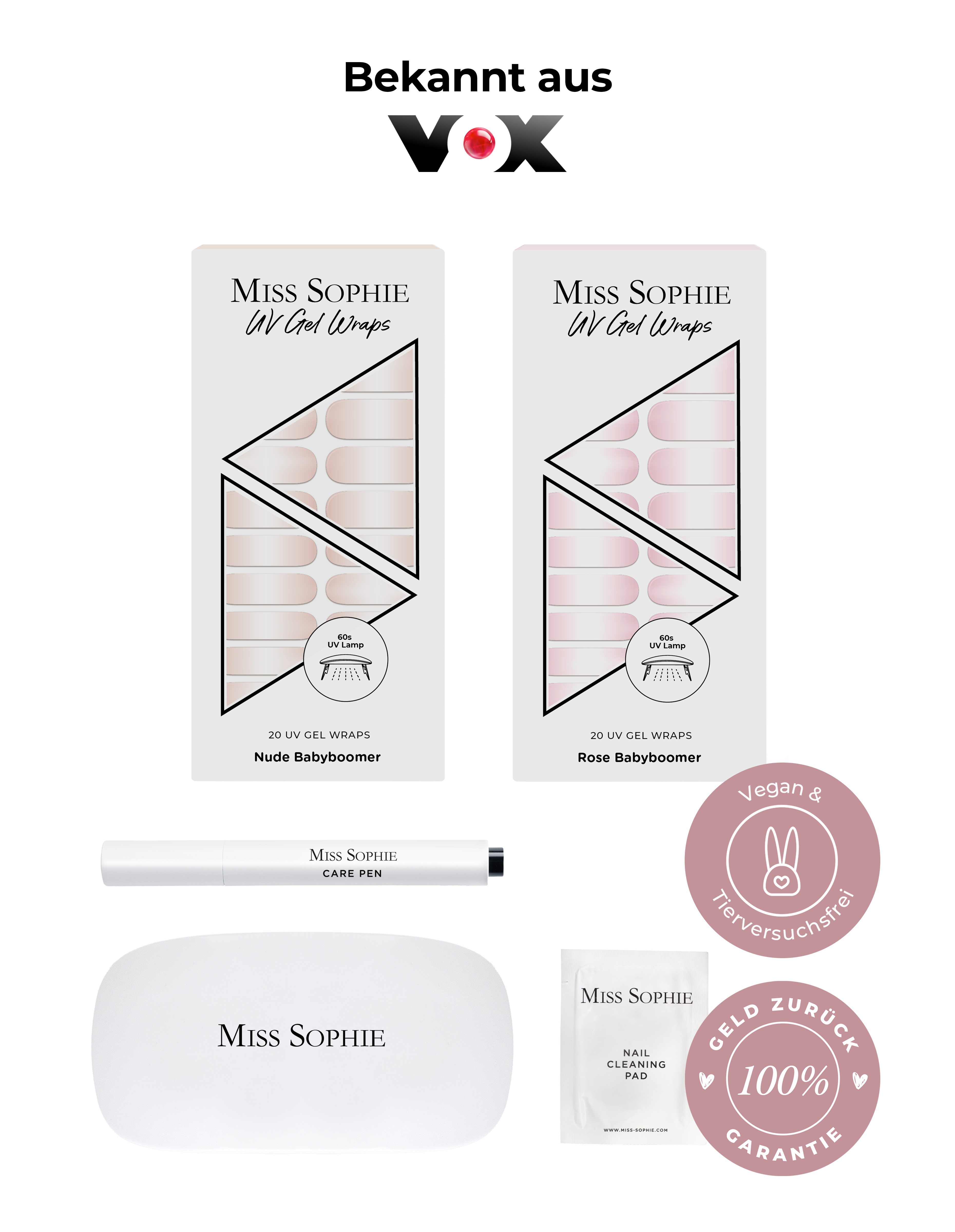 miss-sophie-s-starter-set-uv-nude-babyboomer-uv-rose-babyboomer-uv-uv-nagelfolie image 1